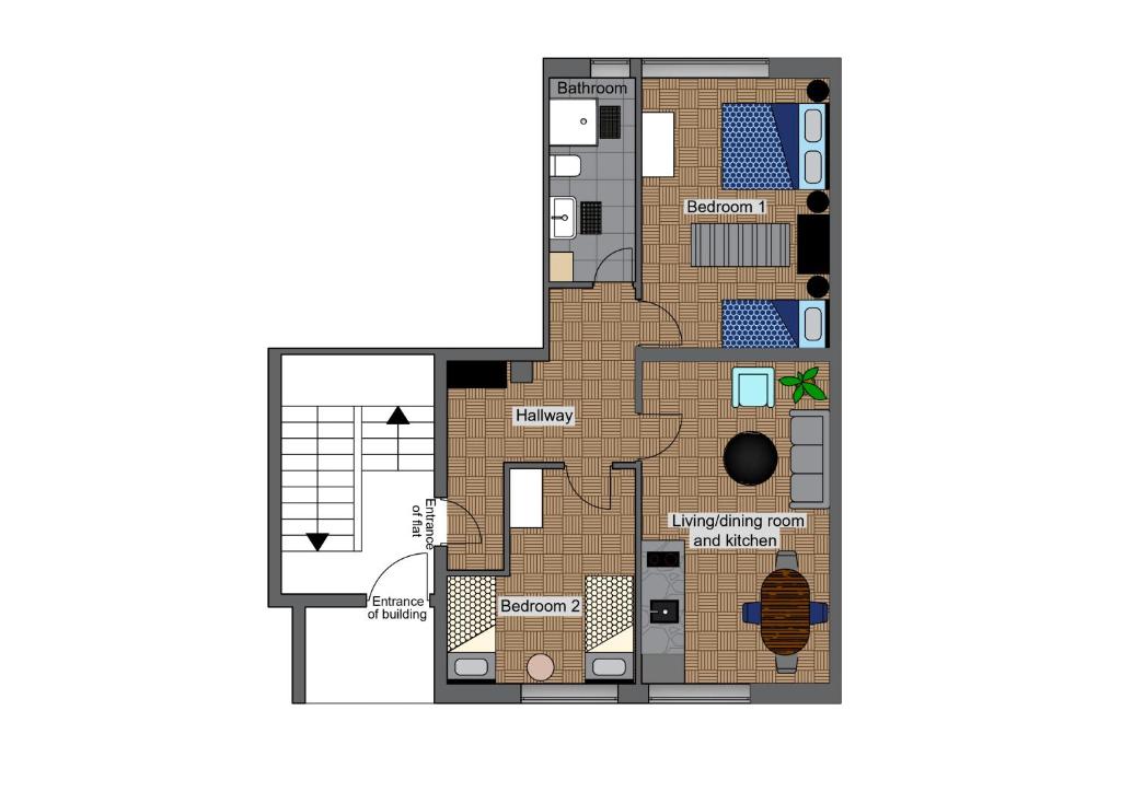 2 slaapkamer appartement
